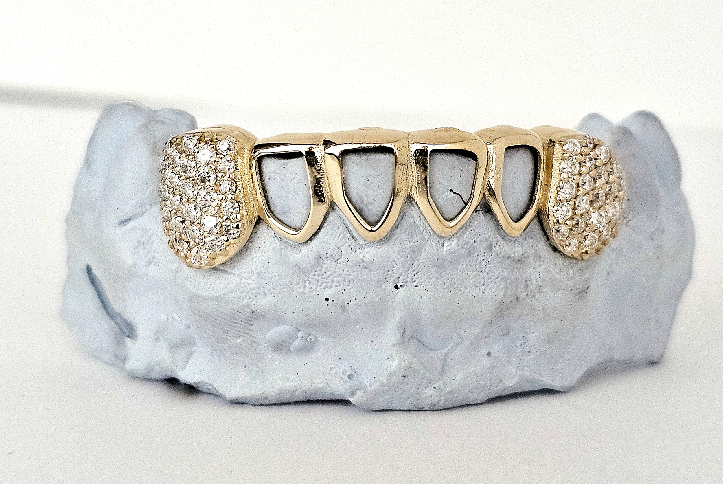 Studded Fangs, Open Face Grillz DQ1035