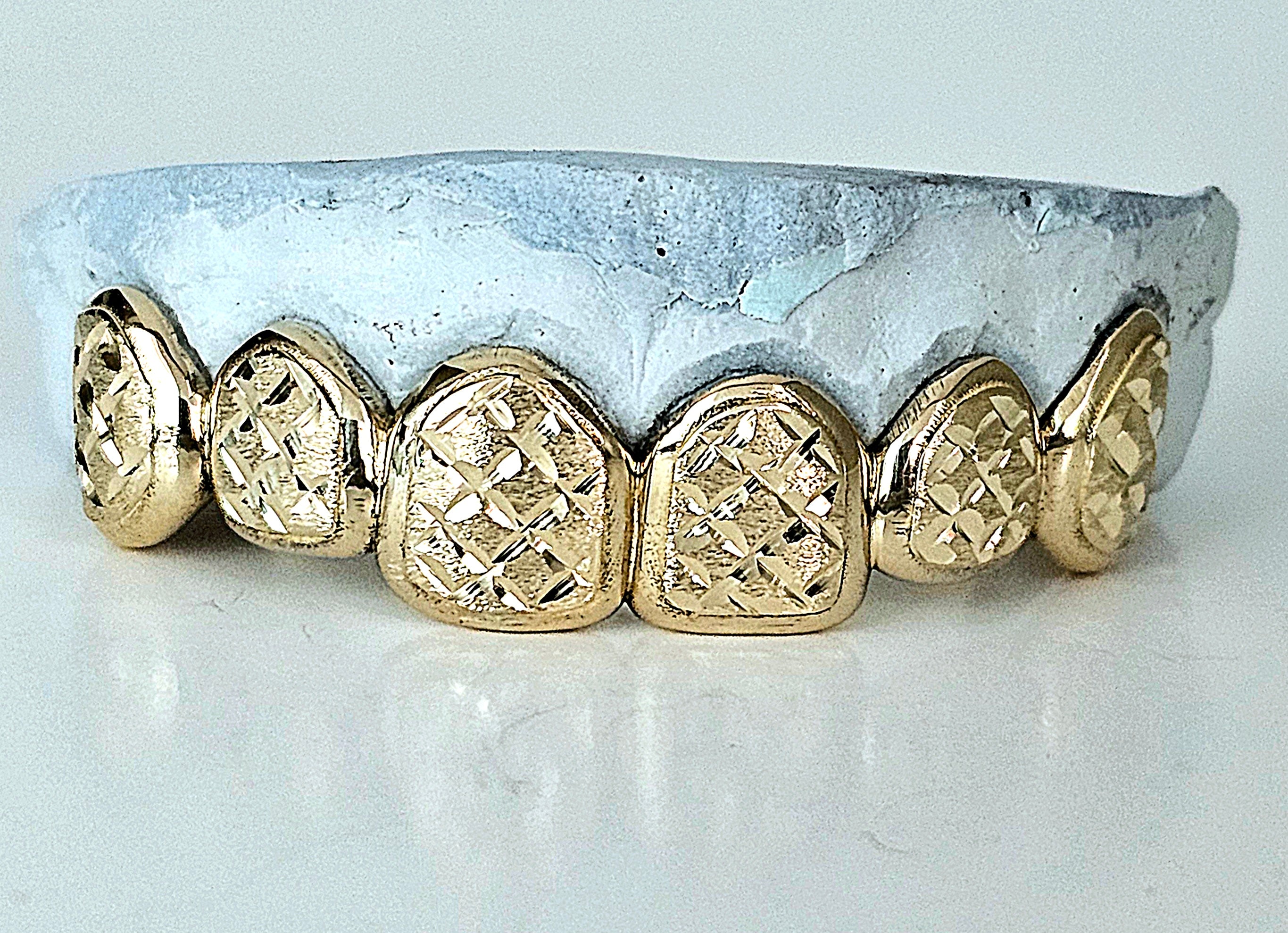 Open Face Diamond Cut Grillz - DQ1014
