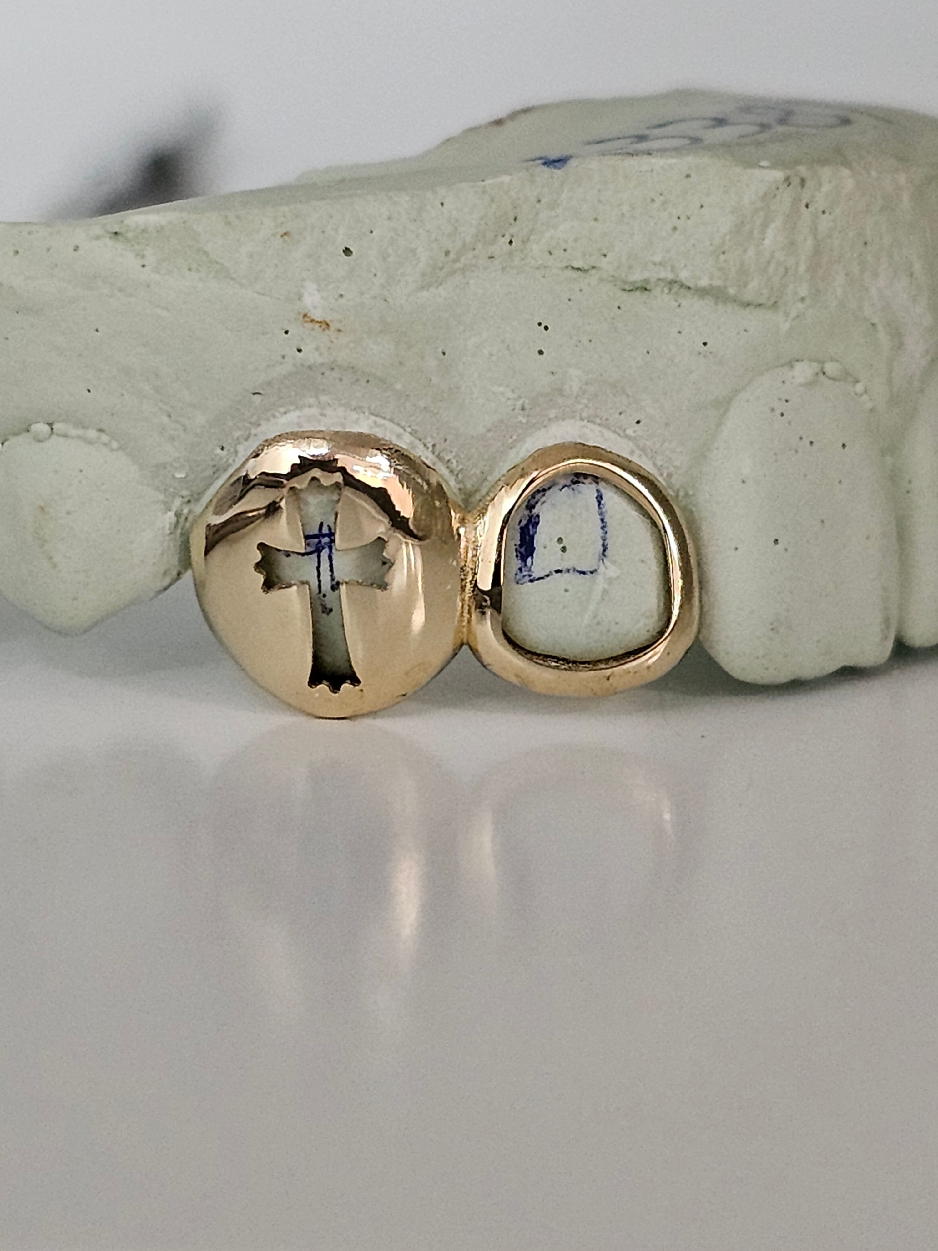 Open Face Heart Grillz Top 2 pc DQ1023