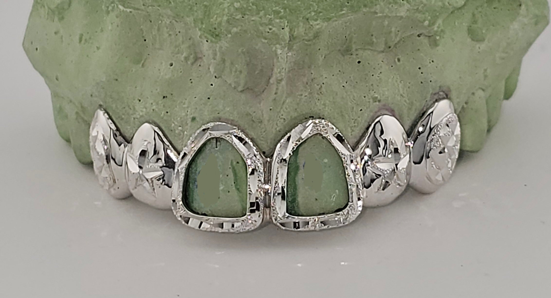 Open Face Diamond Cut Grillz - DQ1014