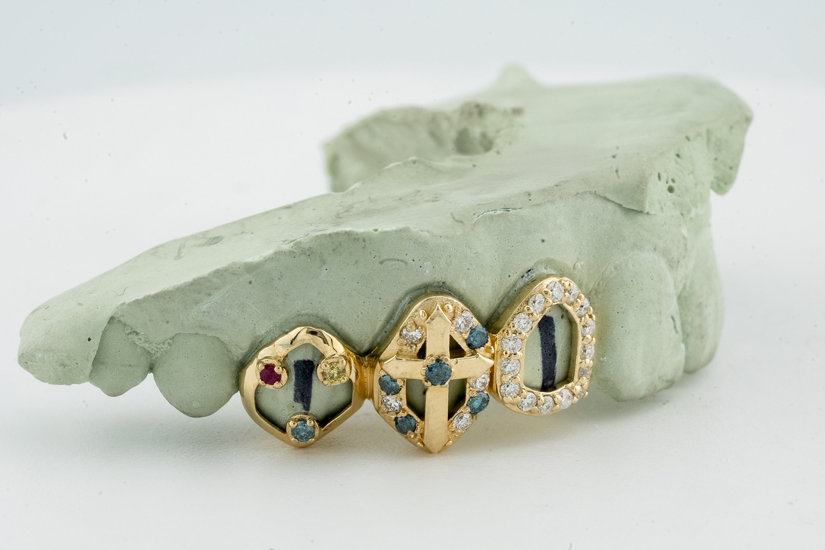 Divine Cross Grillz - Moissanite