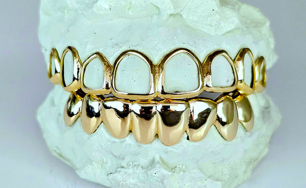 Open Face Gold Grillz -  DQ1018