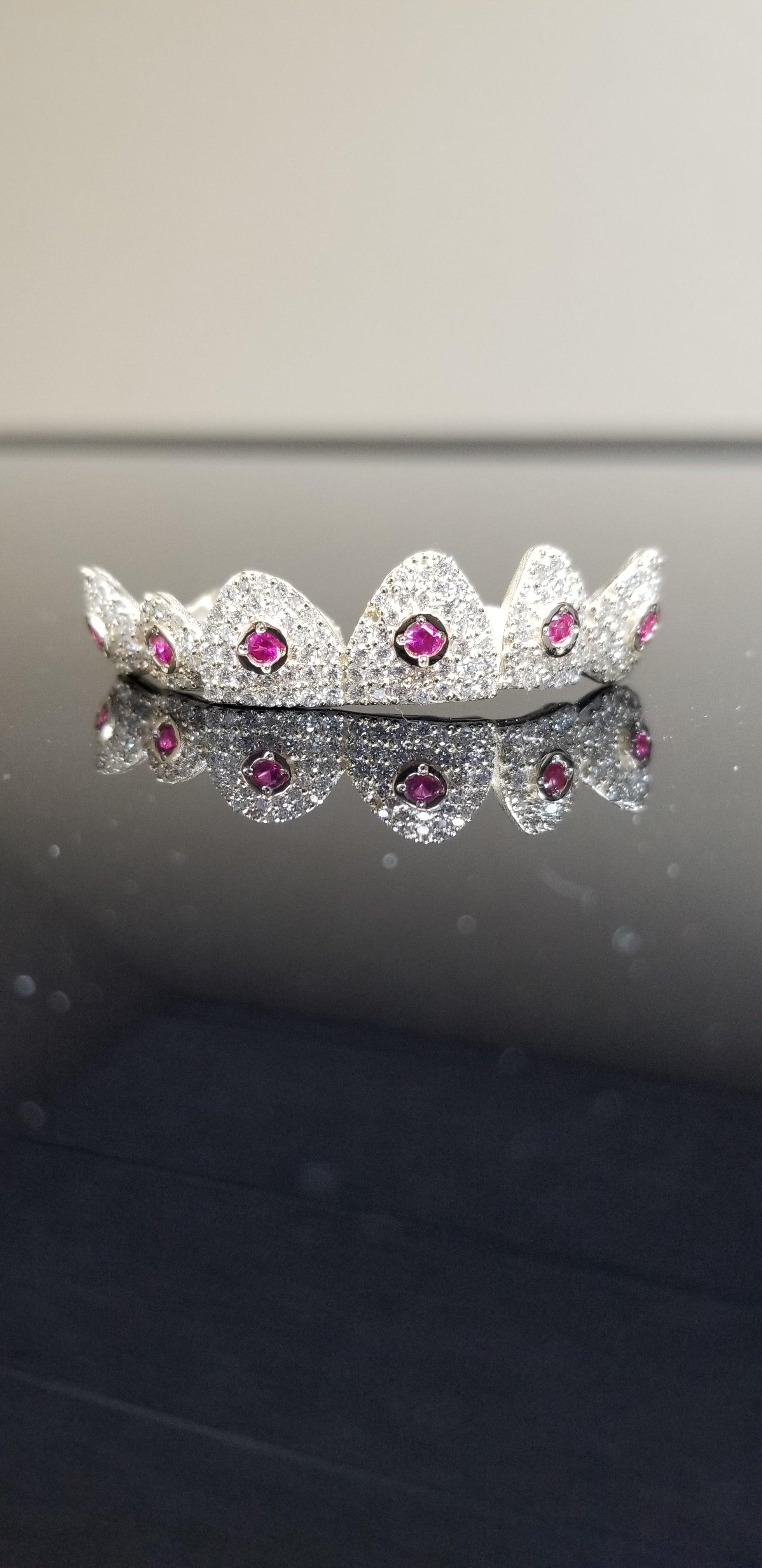 Cosmic Crown Grillz – Ruby Orbit Edition 6개 또는 12개 세트