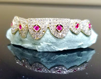 Cosmic Crown Grillz – Ruby Orbit Edition 6개 또는 12개 세트