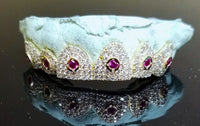 Cosmic Crown Grillz – Ruby Orbit Edition 6개 또는 12개 세트