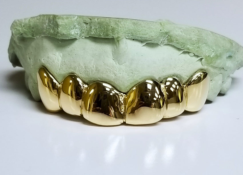 Gold Grillz With Missing Teeth - DQ1001 MT