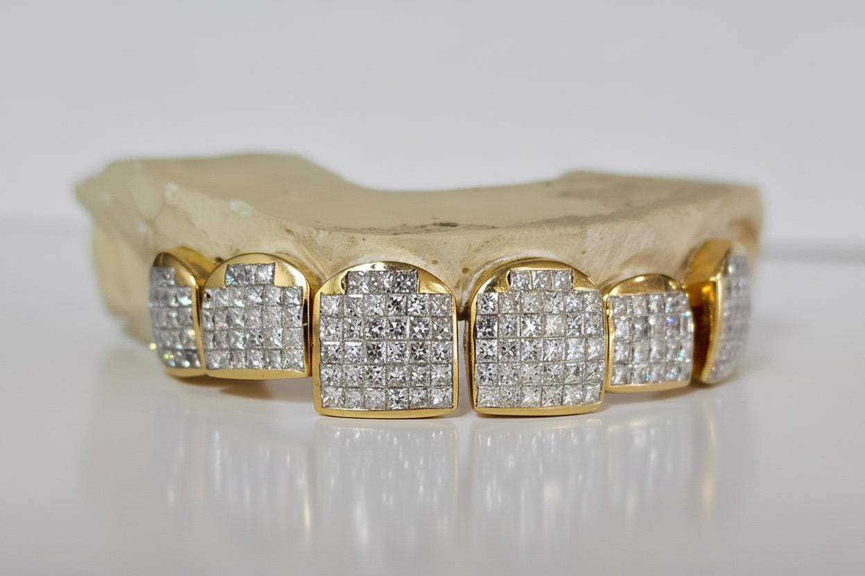 Princess Cut Invisible Set, VVs Quality - DQ1003