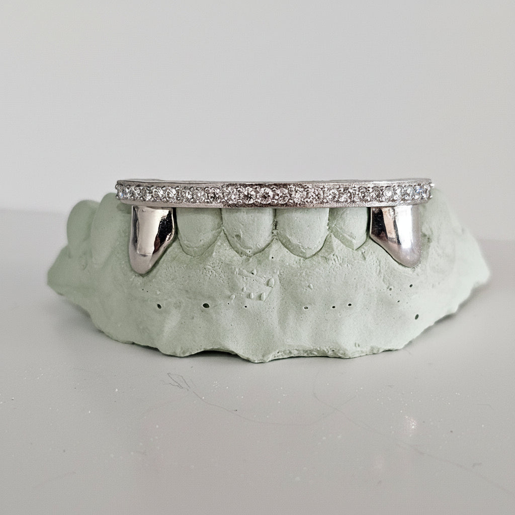 Diamond Rail Gold Grillz 6pc - DQ1020Rail