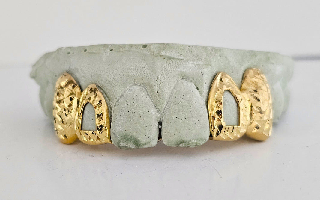 Open Face Diamond Cut Grillz -  DQ1014