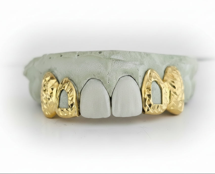 Open Face Diamond Cut Grillz -  DQ1014DC