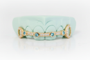 6 Top Teeth Iced Out Ruby Bar Grillz DQ1033