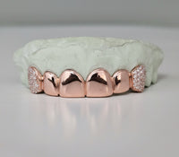 4 Solid | 2 Iced Moissanite | Stirling Silver DQ1046