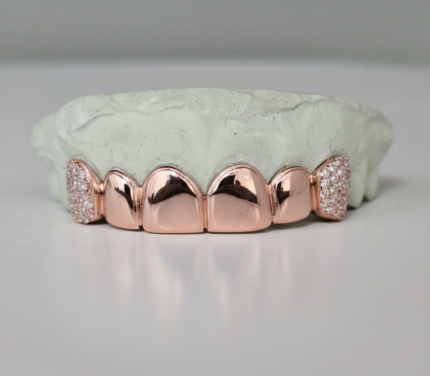 4 Solid | 2 Iced Moissanite | Stirling Silver DQ1046