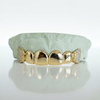 4 Solid | 2 Iced Moissanite | Stirling Silver DQ1046