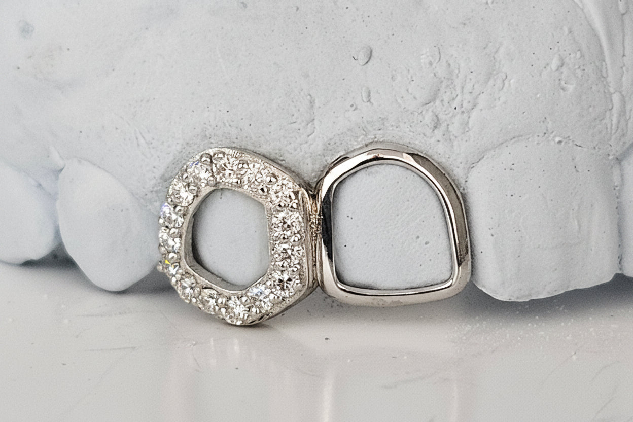 Diamond Frame Gold Grillz DQ1032