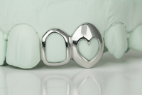 Open Face Heart Grillz Top 2 pc DQ1123