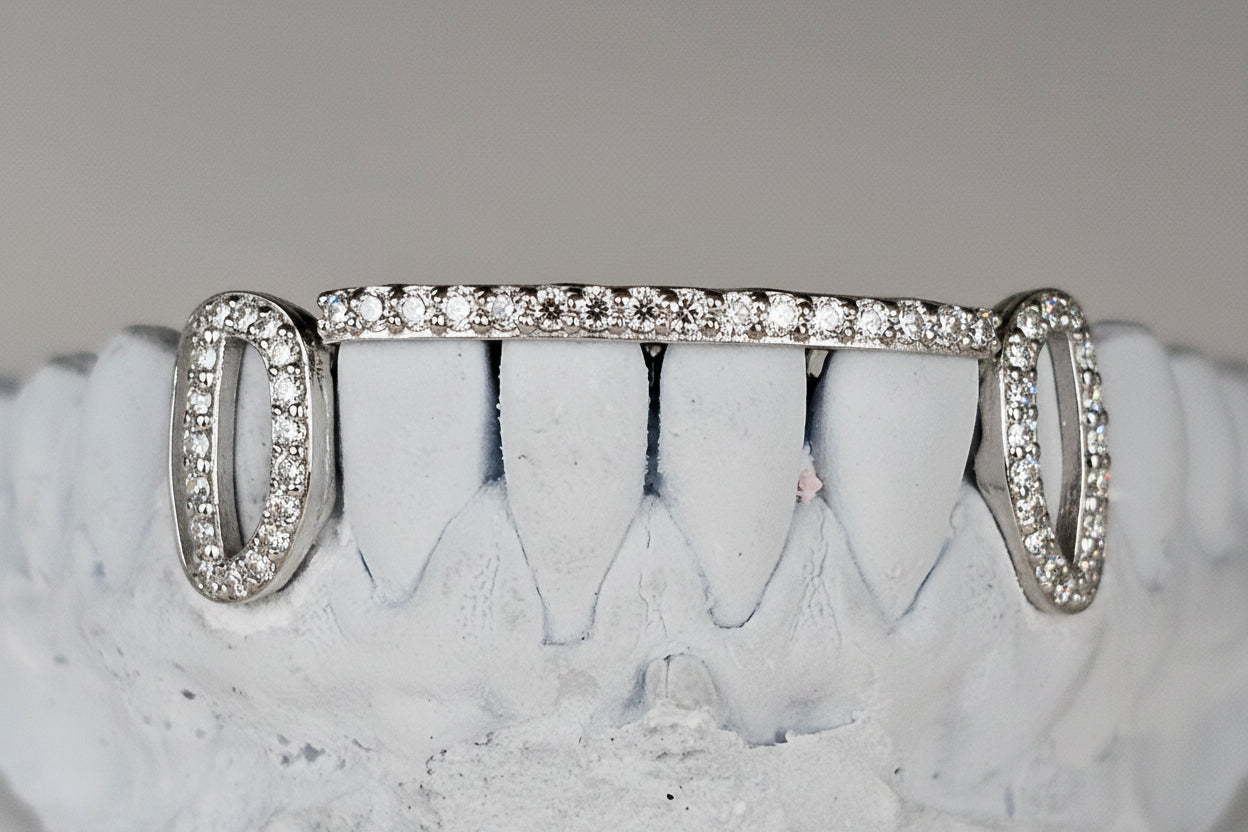 Diamond Rail Gold Grillz 6pc - DQ1020Rail