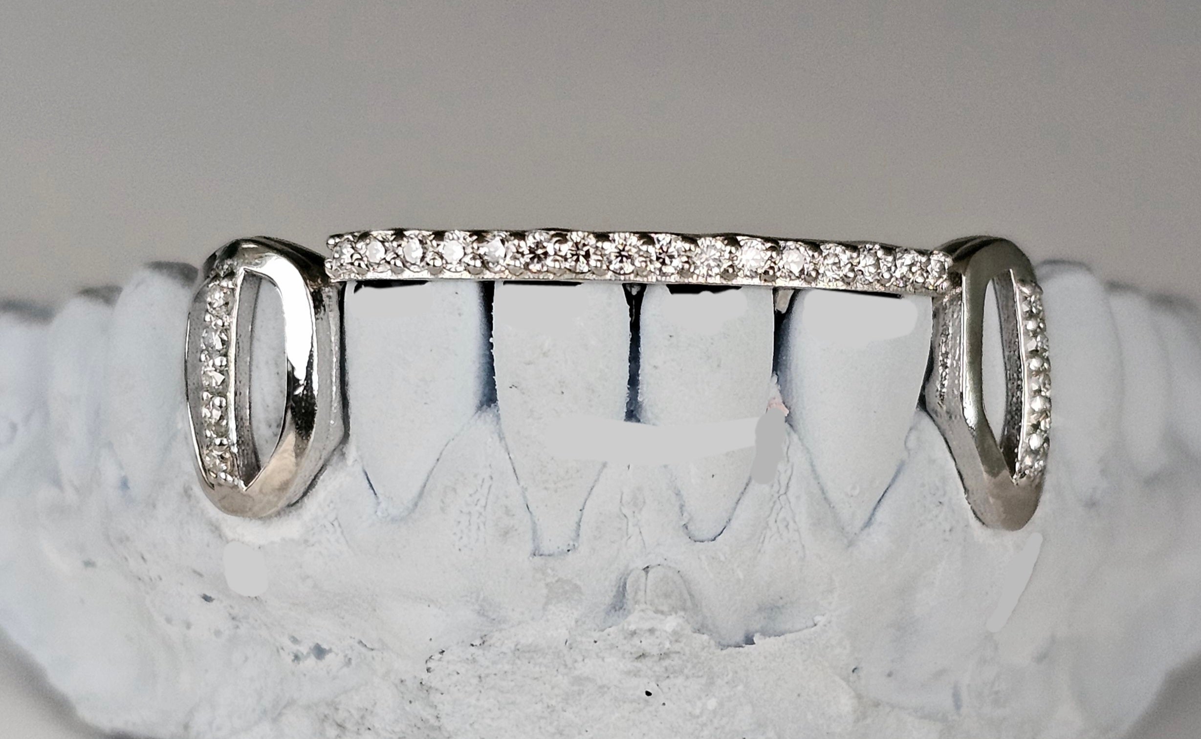 SI 다이아몬드 로우 골드 그릴즈 6개