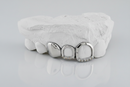 2 Open Face With Si Diamond | 1 Solid Gold Tooth DQ1040
