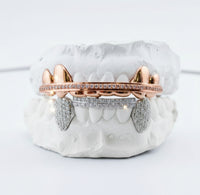 Rose Gold | Moissanite Top Bar | 2 Solid DQ1051