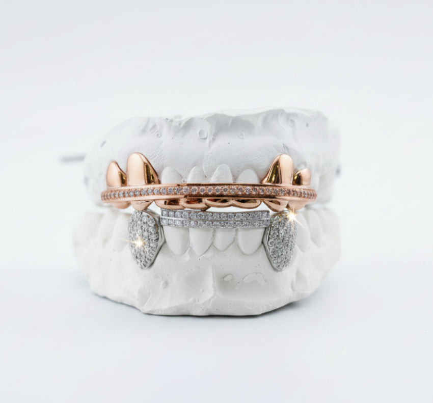 Rose Gold | Moissanite Top Bar | 4 Solid DQ1051
