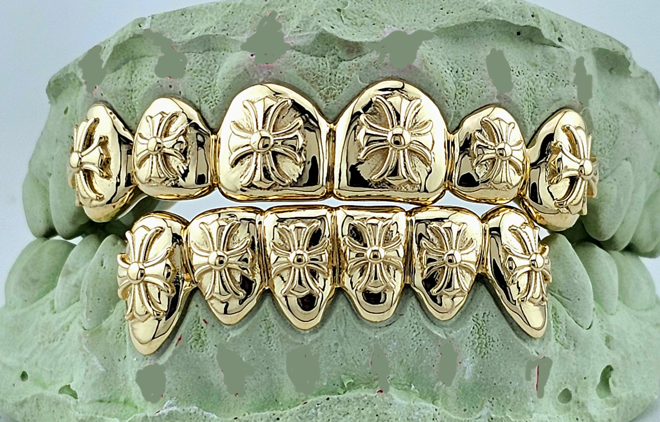 Chrome Hearts Theme Gold Grillz - DQ1998G