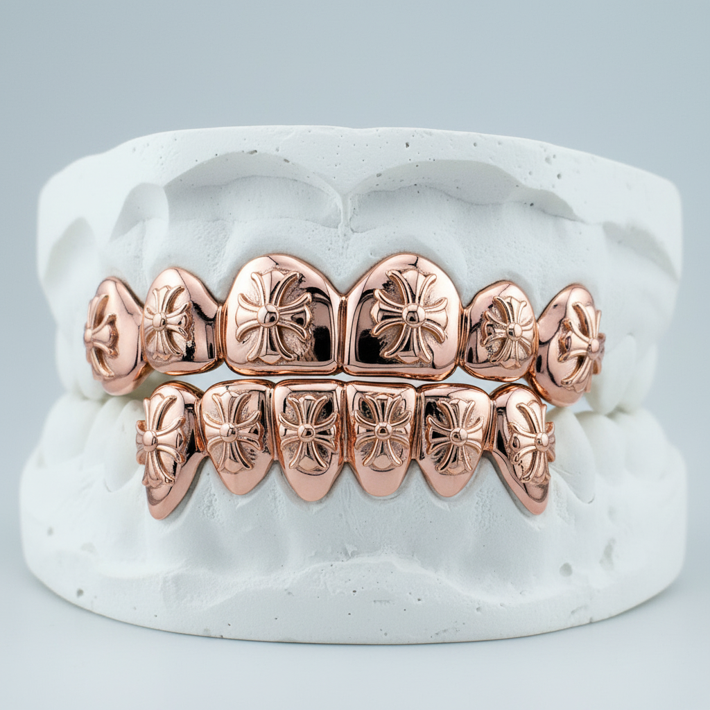 Chrome Hearts Theme Gold Grillz - DQ1998G