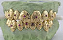 Gold Grillz With Custom Theme Design - DQ1060 Gem