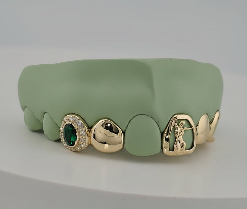 Flawless Queen Custom Gold Grillz