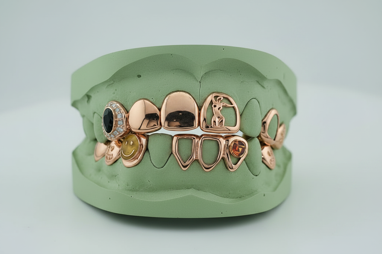 Flawless Queen Custom Gold Grillz