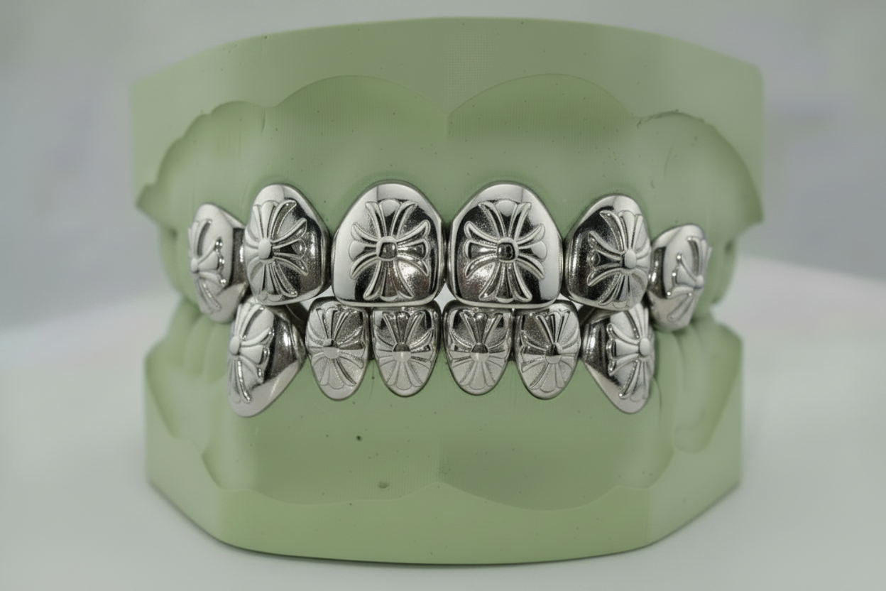 Chrome Hearts Theme Gold Grillz - DQ1998G