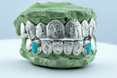 Gold Grillz With Custom Theme Design - DQ1060