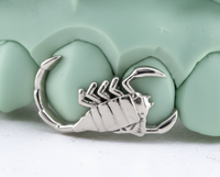 Scorpion (scorpio) Grillz Sitting On 2 Teeth