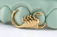 Scorpion (scorpio) Grillz Sitting On 2 Teeth