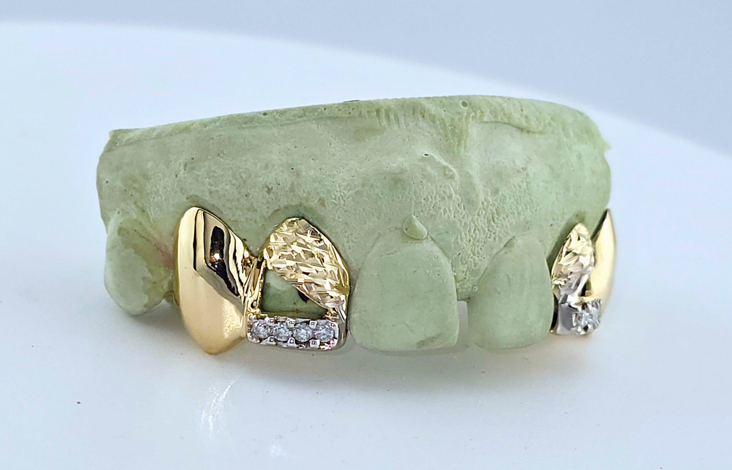 Custom Open-Face with Diamond Slugs Grillz DQ1024
