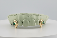 2 Set Fang Grillz with a Jumbo Gem- DQ1009G
