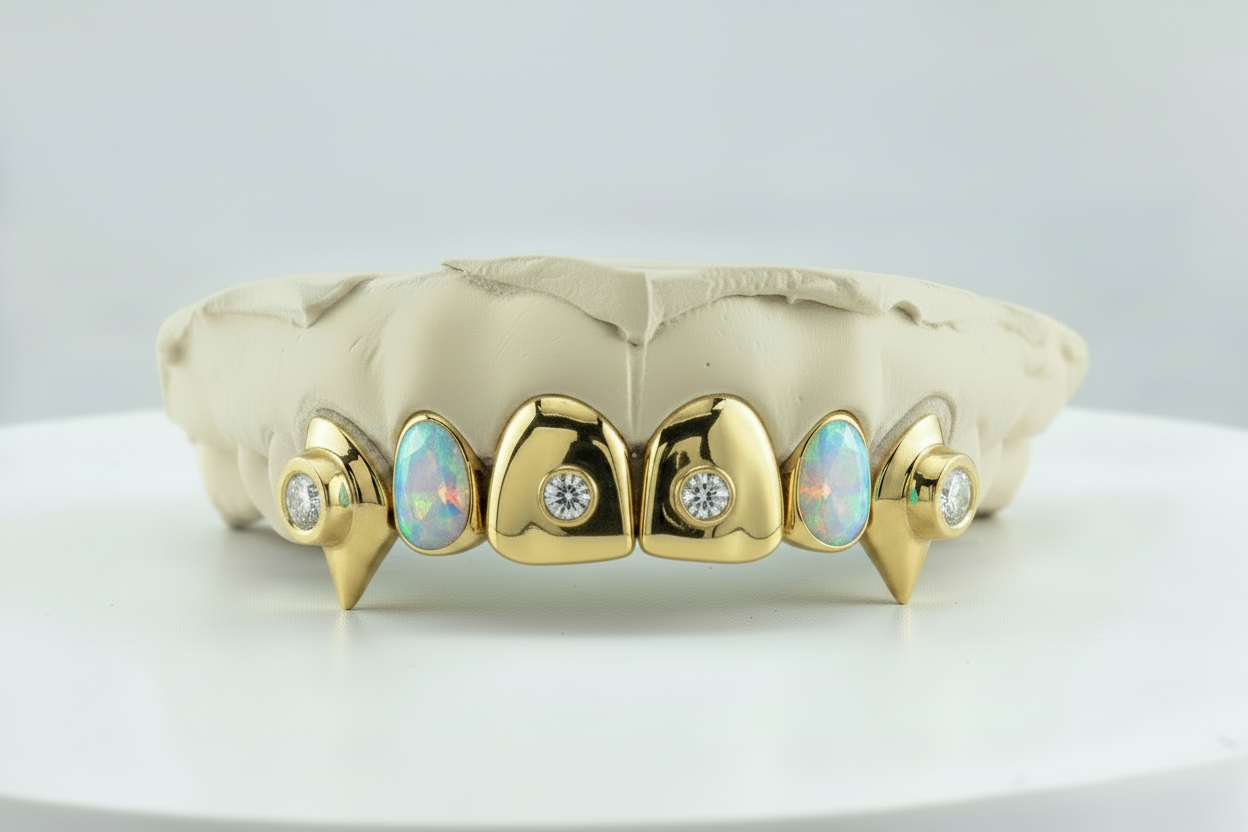 6-Pack with 2 Jumbo Gem Grillz- DQ1009JG
