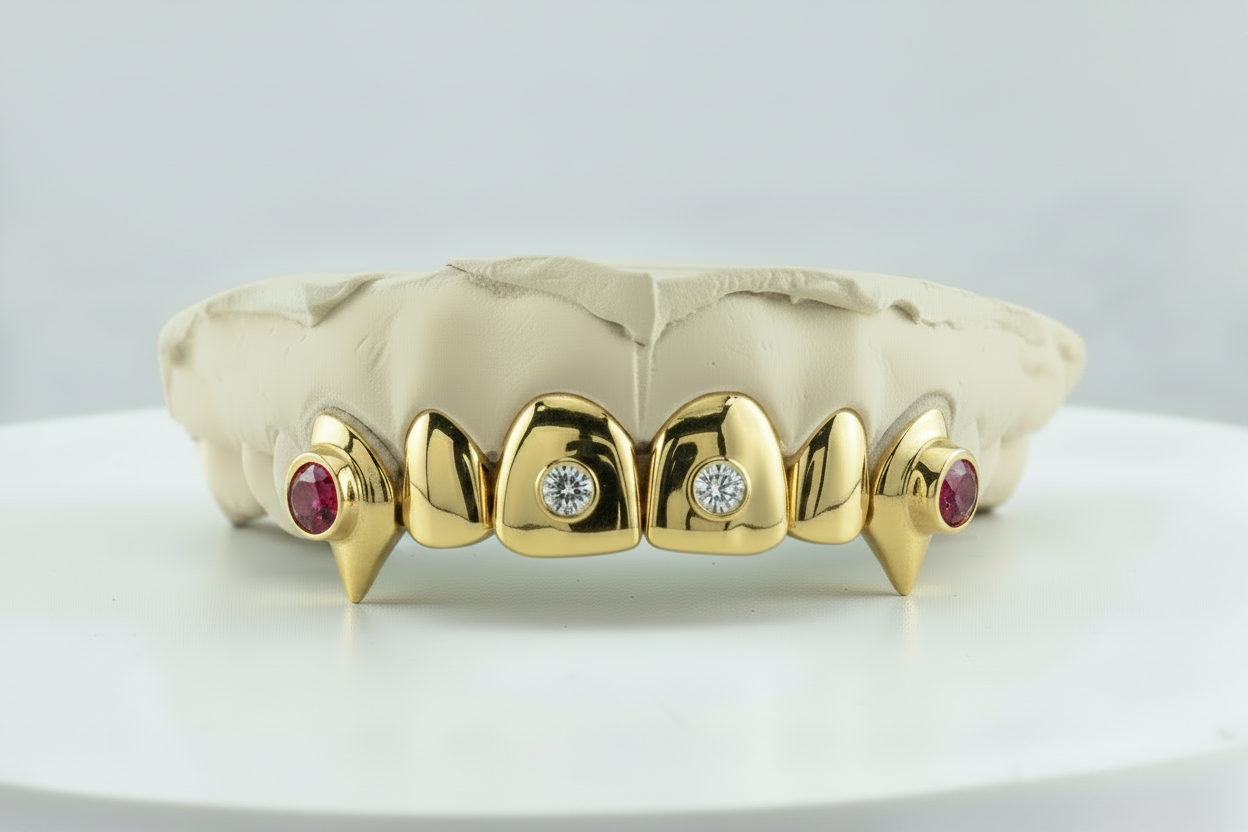 6-Pack with 2 Jumbo Gem Grillz- DQ1009JG