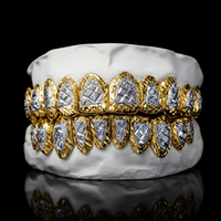 Open Face Diamond Cut Grillz -  DQ1014