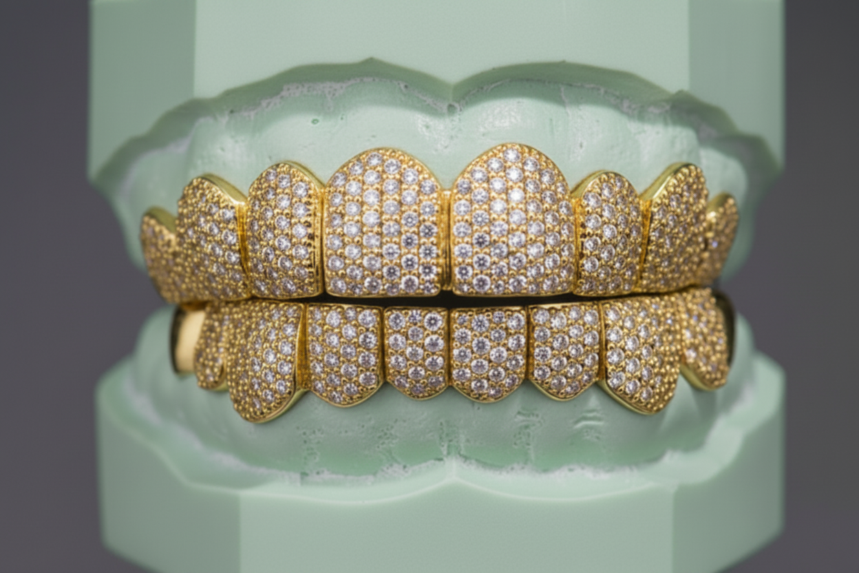 VVs Lab Grown Diamonds Iced Out Grillz - DQ1004