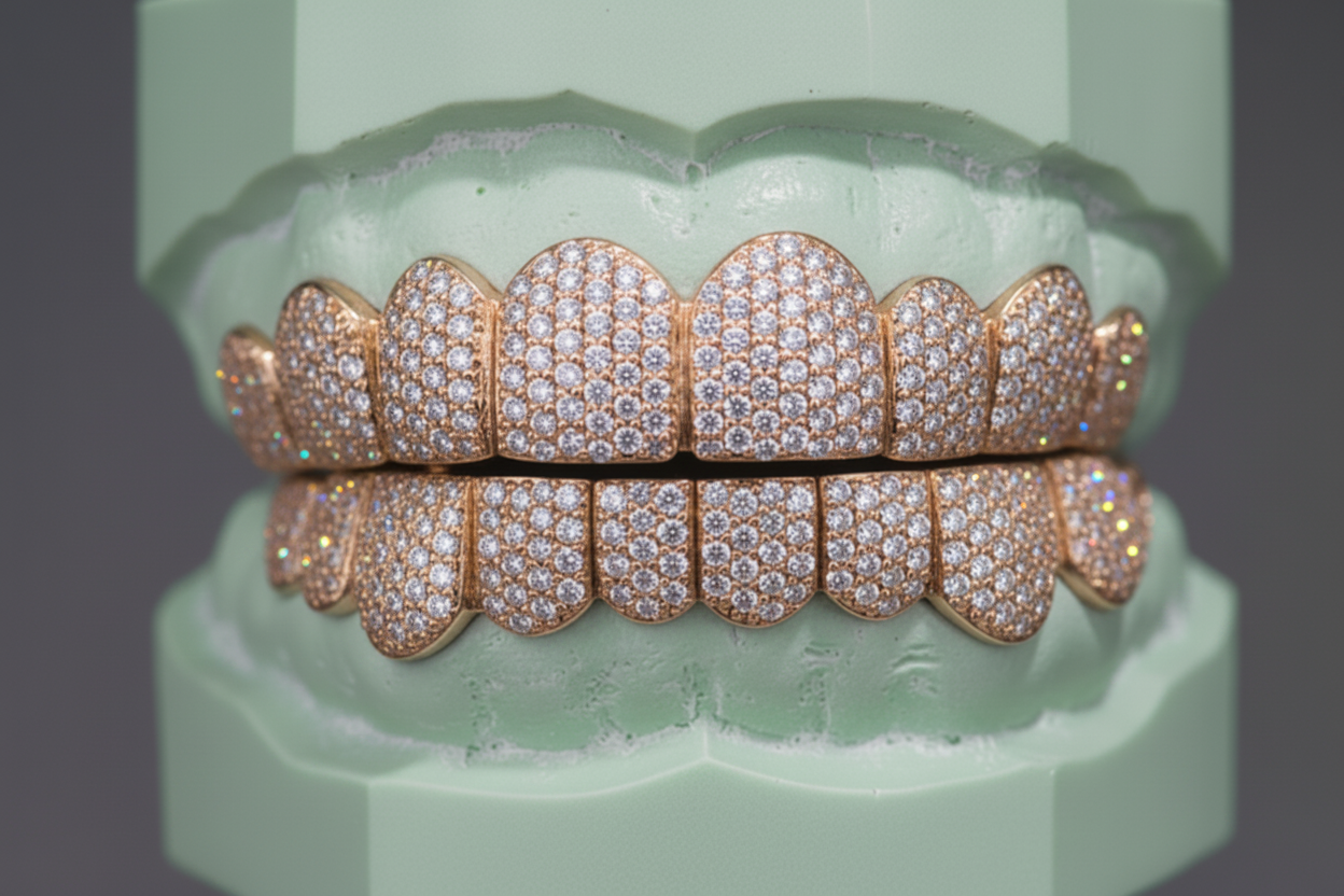 VVs Lab Grown Diamonds Iced Out Grillz - DQ1004