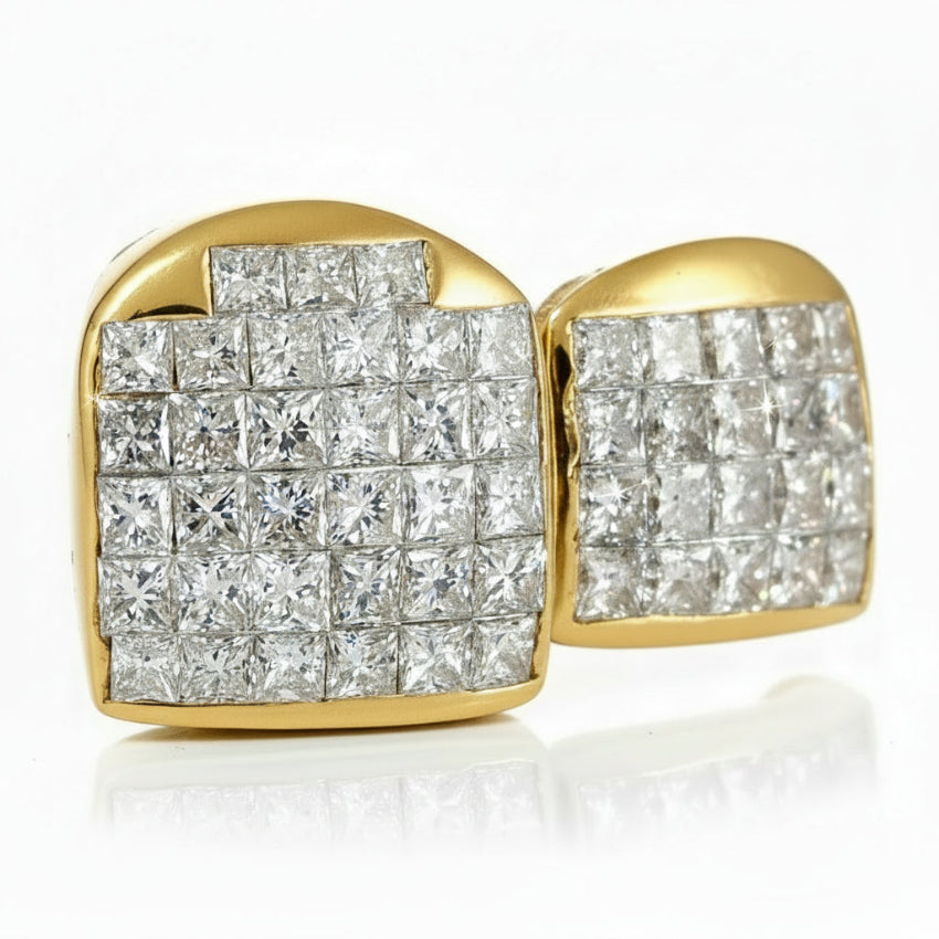 Princess Cut Invisible Set, VVs Quality - Gold Teeth America