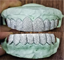 VVS Natural Diamond Honeycomb Set Grillz: Luxury for Your Smile DQ1043