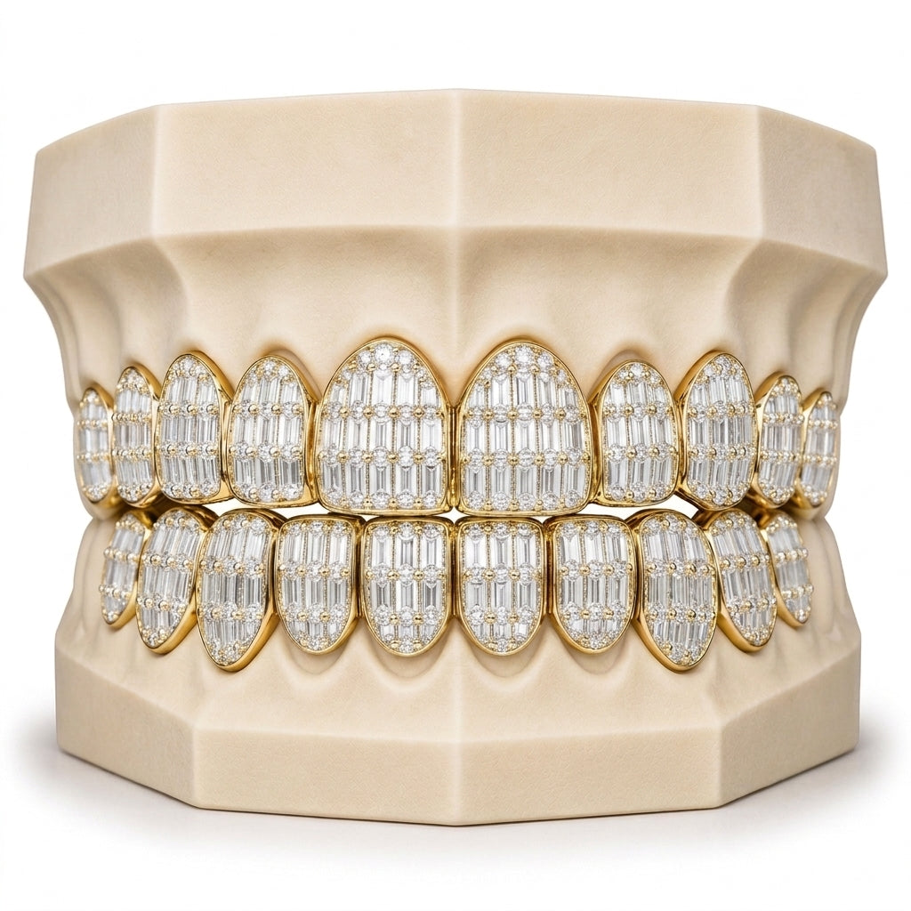 Emerald Cut Moissanite Grillz - DQ8626