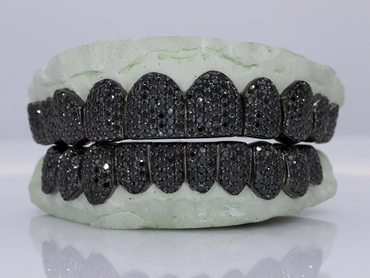VVS Moissanite Iced Out Grillz With Colored Gems - DQ1002 Gems