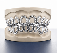 Open Face Diamond Cut Grillz -  DQ1014