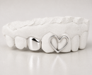Gold Heart Cut-Out & Solid Cap Grillz DQ1029