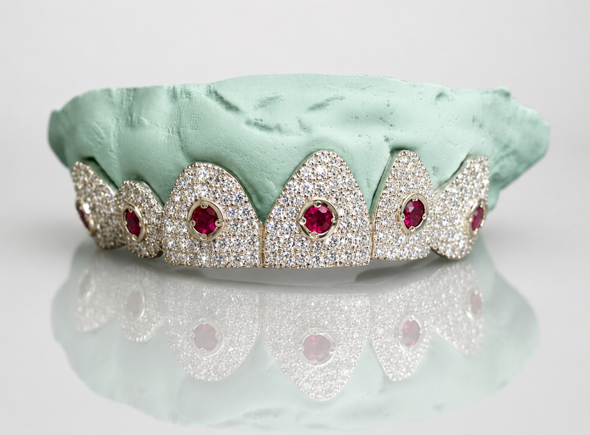 Cosmic Crown Grillz – Ruby Orbit Edition 6 or 12 Set - DQ1010