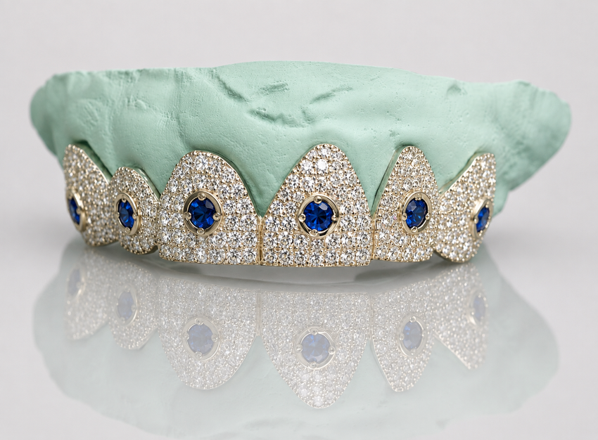 Cosmic Crown Grillz – Ruby Orbit Edition 6 or 12 Set - DQ1010
