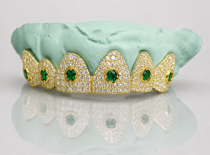 Cosmic Crown Grillz – Ruby Orbit Edition 6 or 12 Set - DQ1010